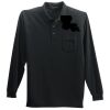 Long Sleeve Silk Touch Polo with Pocket Thumbnail
