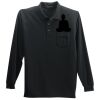 Long Sleeve Silk Touch Polo with Pocket Thumbnail