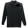 Long Sleeve Silk Touch Polo with Pocket Thumbnail