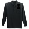 Long Sleeve Silk Touch Polo with Pocket Thumbnail