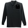 Long Sleeve Silk Touch Polo with Pocket Thumbnail