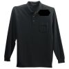 Long Sleeve Silk Touch Polo with Pocket Thumbnail