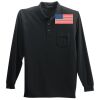 Long Sleeve Silk Touch Polo with Pocket Thumbnail
