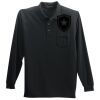 Long Sleeve Silk Touch Polo with Pocket Thumbnail