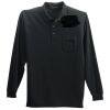 Long Sleeve Silk Touch Polo with Pocket Thumbnail