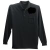 Long Sleeve Silk Touch Polo with Pocket Thumbnail