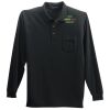 Long Sleeve Silk Touch Polo with Pocket Thumbnail