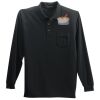 Long Sleeve Silk Touch Polo with Pocket Thumbnail