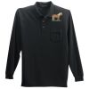 Long Sleeve Silk Touch Polo with Pocket Thumbnail