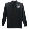 Long Sleeve Silk Touch Polo with Pocket Thumbnail
