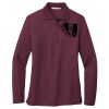 Ladies Silk Touch Long Sleeve Polo Thumbnail
