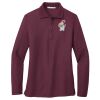 Ladies Silk Touch Long Sleeve Polo Thumbnail