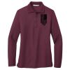 Ladies Silk Touch Long Sleeve Polo Thumbnail