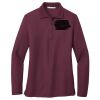 Ladies Silk Touch Long Sleeve Polo Thumbnail