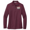 Ladies Silk Touch Long Sleeve Polo Thumbnail