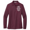 Ladies Silk Touch Long Sleeve Polo Thumbnail