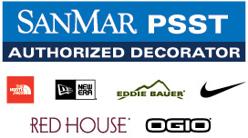 PSST Authorized Decorator: North Face, New Era, Eddie Bauer, Nike, Red House, Ogio